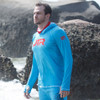 JTR Series Hooded Rashguard- Aqua Blue