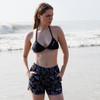 Ladies Floral Shorts Color: Grey/Black