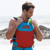 USCG JTR SERIES | Aqua/Red | Coast Guard Approved CGA Type 3 | Side-Entry Jet Ski Vest  **Pre-Order**