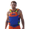 **New Arrival** USCG JTR Series Vest | Orange/Blue | Coast Guard Approved CGA Type 3 | Side-Entry Jet Ski Vest 