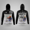 *New* Factory Custom JTR Series Rashguard | Black | Loose Fit | Your Name, # and Photo