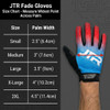 JTR Fade Gloves | Red / Aqua | Jet Ski Rec & Racing Gloves