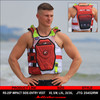 RS-25 Impact Vest - (Deep Red / White) - Custom Name Available