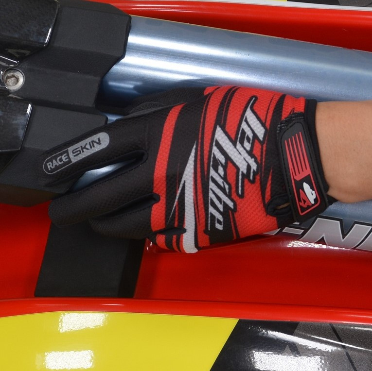 Race Skin Gloves - Red PWC Jetski Ride & Race Gear