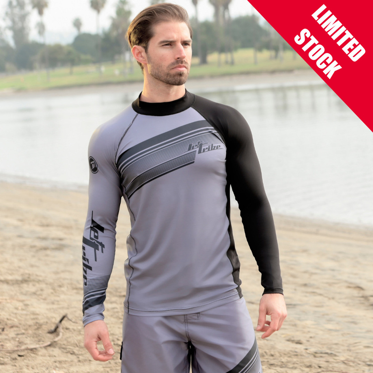 Pivot Rashguard | Grey / Black | UV Protection Swim Shirt