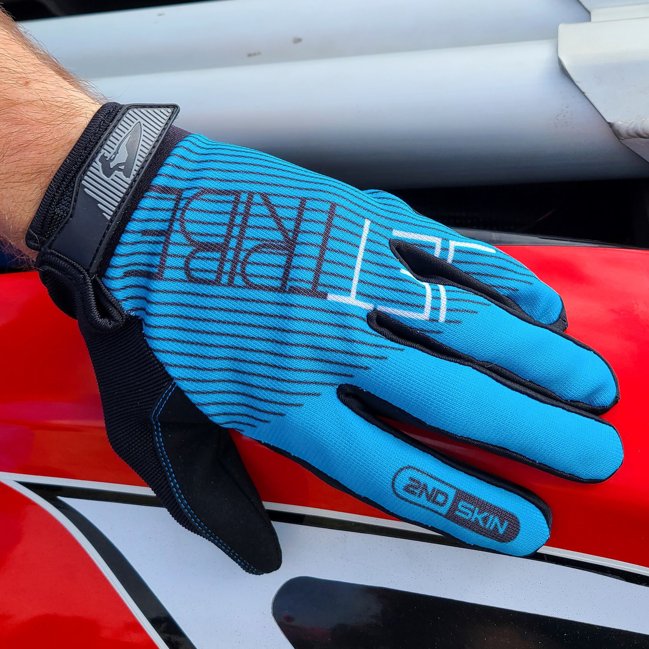 Circuit GP-30 Gloves | Aqua Blue | Jet Ski Rec & Racing Gloves - Large