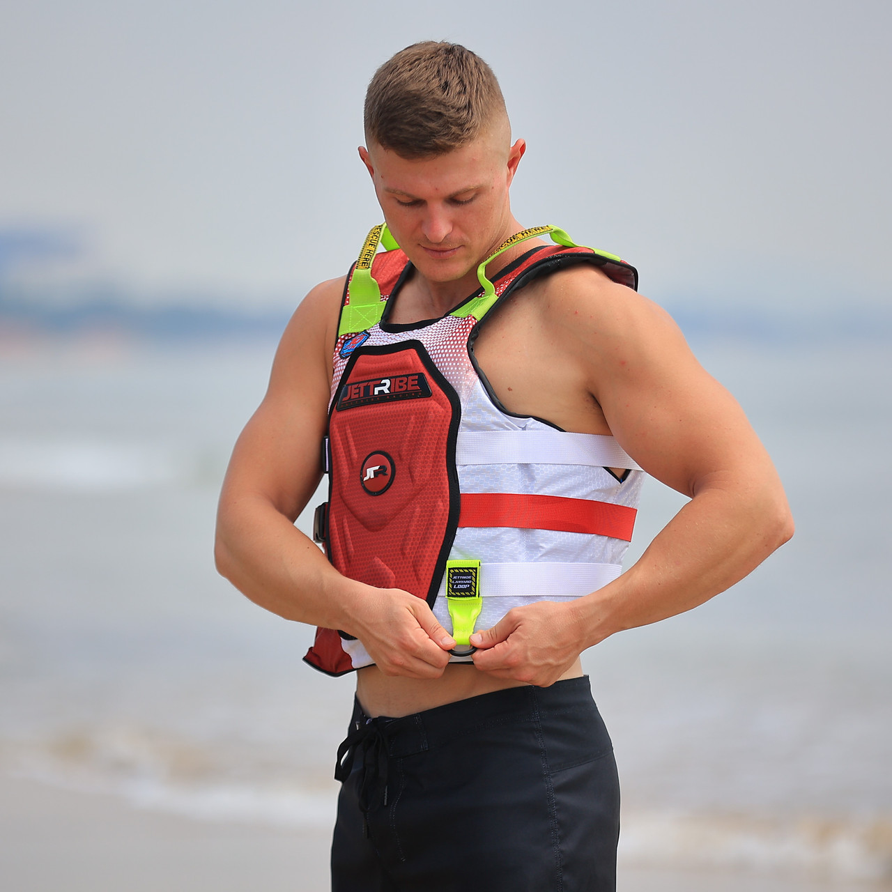 RS-25P Fade Side Entry Impact Vest | Deep Red / White | Customization ...