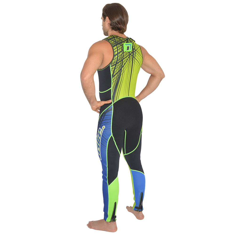 Spike Wetsuit Blue/Green PWC Jet Ski Ride & Race Freestyle
