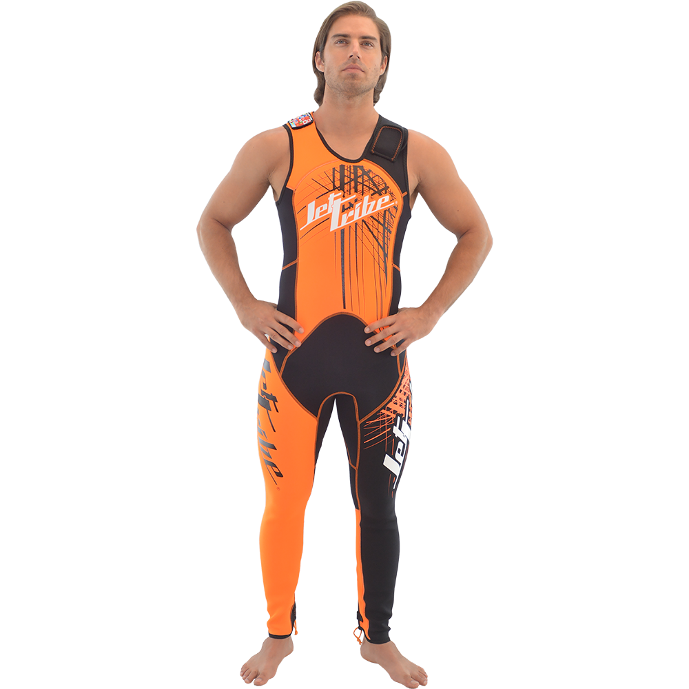 Spike Wetsuit Neon Orange PWC Jet Ski Ride & Race Freestyle
