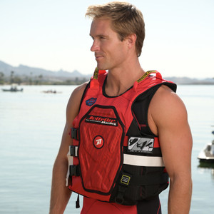 Jettribe RS-25P Side Entry Impact Vest or Red or Customization Option or PWC Jet Ski Ride and Race