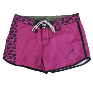 Jettribe Outlet - Leopard Ladies Board Shorts | Dark Pink | Samples 