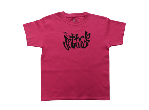 Jettribe Girls Youth Block Pink T-Shirt PWC Jetski Ride & Race Apparel 