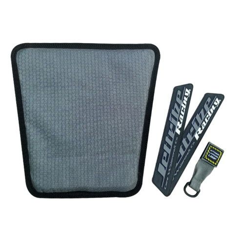 Jettribe Grey | Custom Color Kit - USCG Black Out Vest | Includes Name Plate, Logos, and Lanyard Loop