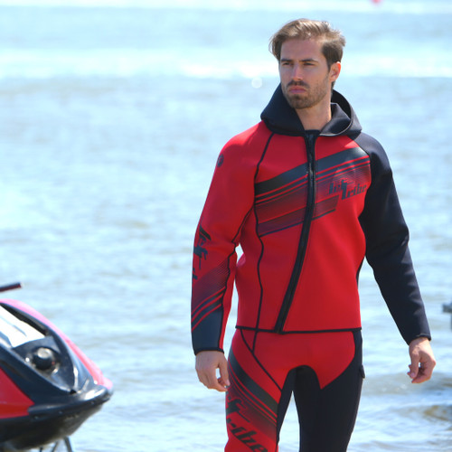 Jettribe Pivot Red Wetsuit or 2 Piece Set or John and Jacket
