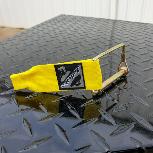 Jettribe PTO Hitch Pin with Strap | High Visibility | PWC Jetski Trailer Accessories 