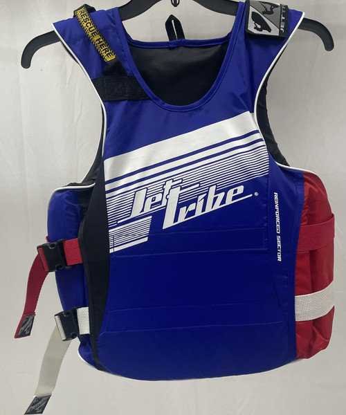 CE Pivot Vest | Blue/Red | Europe CE Certified | Side-Entry Jet Ski Vest