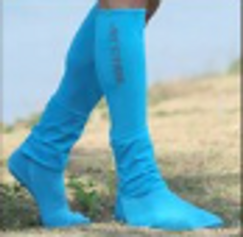 Socks | Lycra Socks Gator Top | Aqua (Size: XL/XXL)