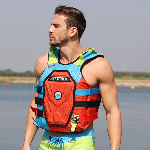 RS.25 Side Entry Impact Vest (Red/Aqua)