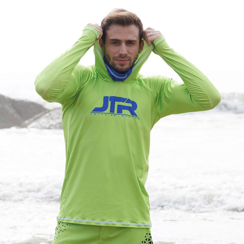 JTR Series Hooded Rashguard- Green
