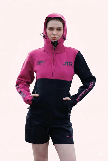 JTR Series Fitted Tour Coat (Pink/ Black)