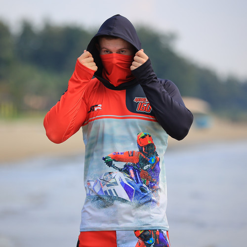 *New* Factory Custom JTR Series Rashguard | Red | Loose Fit | Your Name, # and Photo