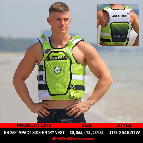 RS-25 Impact Vest - (Green / White) - Custom Name Available
