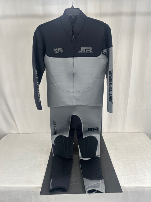 JTR Series 2 Piece Wetsuit Set | Grey/Black | John & Jacket (Large