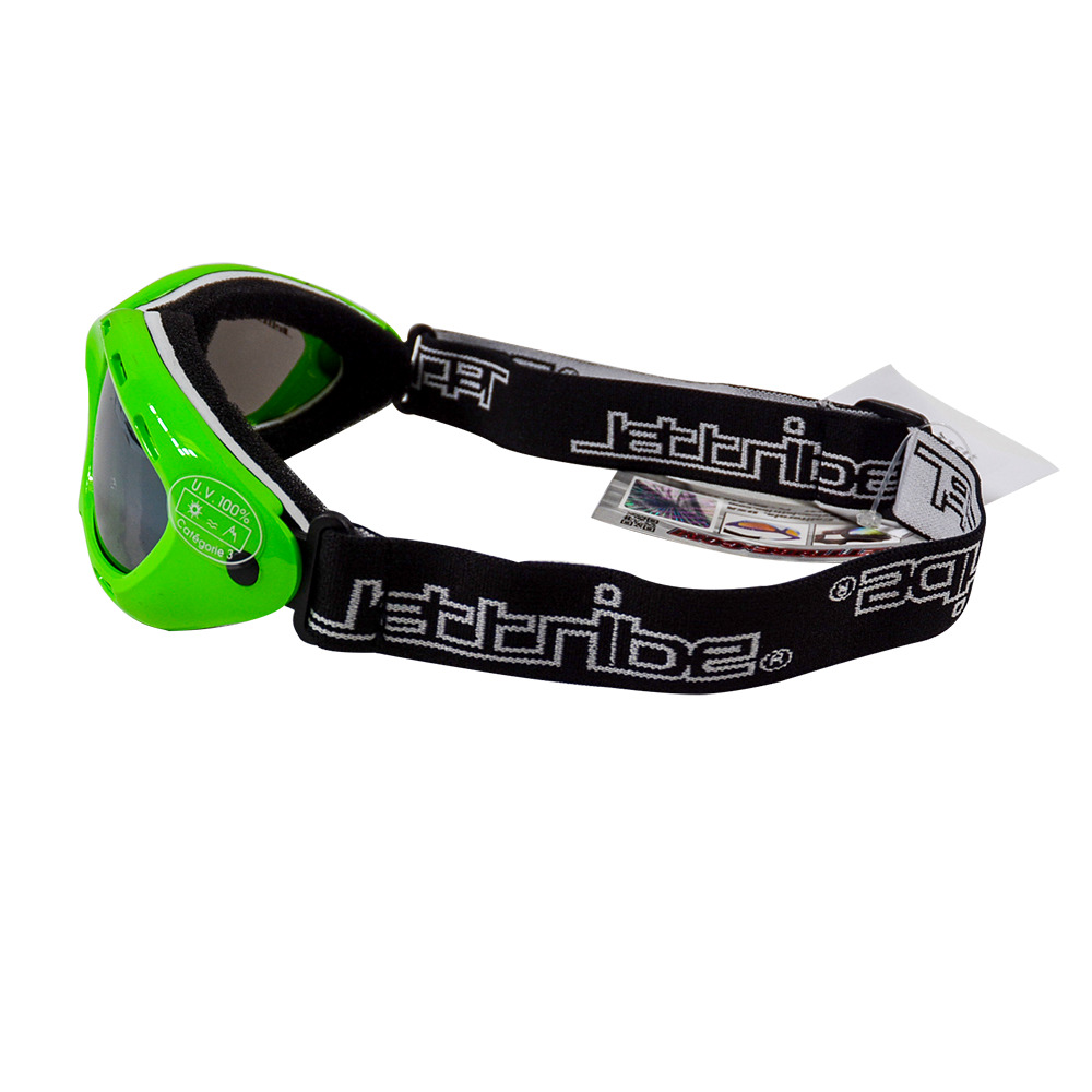 Classic Green Frame/Smoke Lens Goggles PWC Jetski Ride & Race