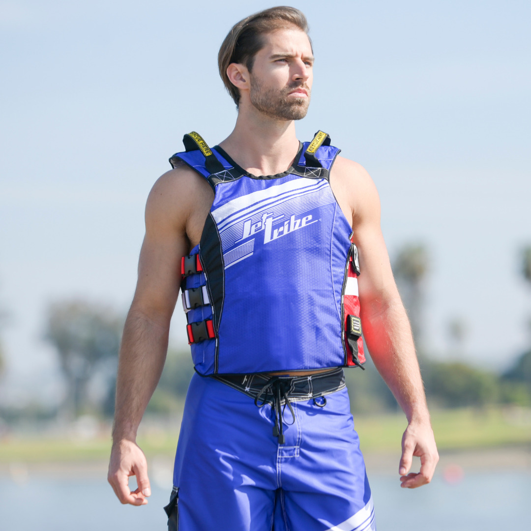 UR-20P Pivot Vest | Blue / Red | Comfort EVA Foam | Comp PFD Life Vest
