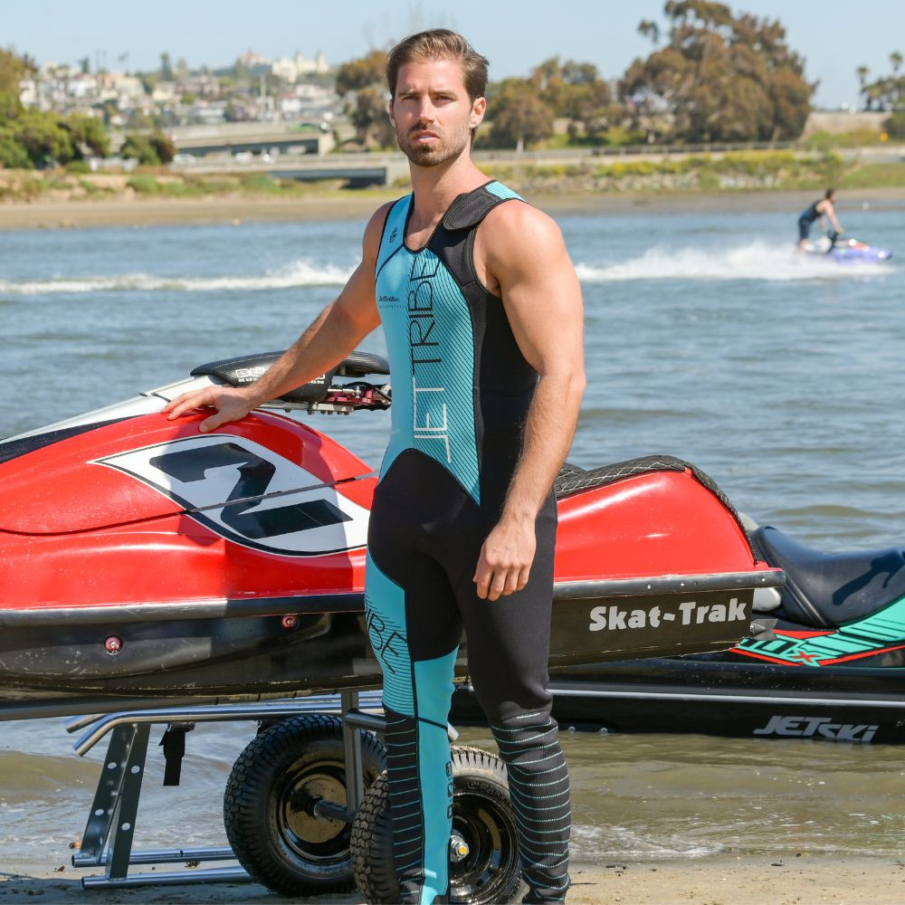 Circuit 2 Piece Wetsuit Set | Aqua Blue | John & Jacket