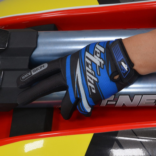 Race Skin PWC Gloves - Blue Jetski Ride & Race Gear