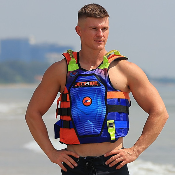 RS-25P Fade Side Entry Impact Vest | Blue / Orange | Customization