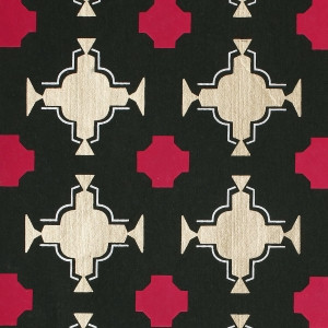 Gift Wrap - Kaleidoscope Hunter Green/Magenta/Metallic Gold