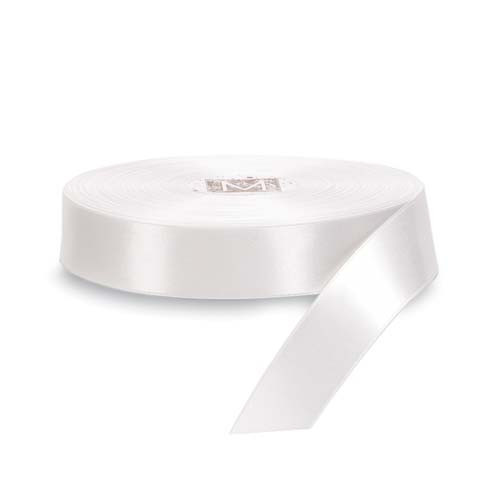 Custom Printing on Double Faced Satin Ribbon - Alabaster