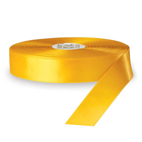 Custom Printing on Original Double Faced Satin Ribbon - Amarillo