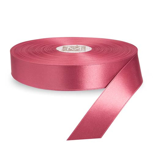 Custom Printing on Original Double Faced Satin Ribbon - Raspberry Chiffon