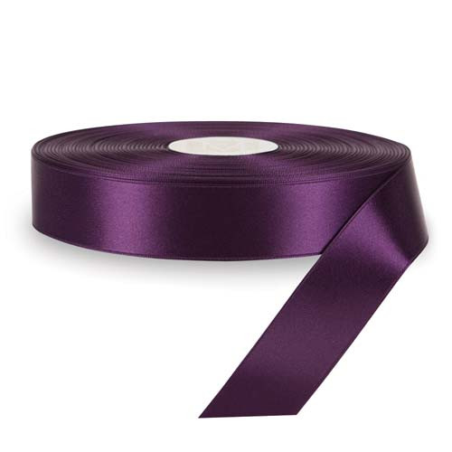 Custom Printing on Original Double Faced Satin Ribbon - Meadow Violet
