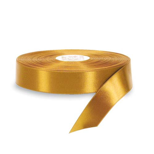 Custom Printing on Original Double Faced Satin Ribbon - Antique Gold