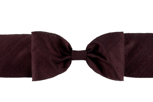 Dupioni Silk Ribbon - Burgundy 
