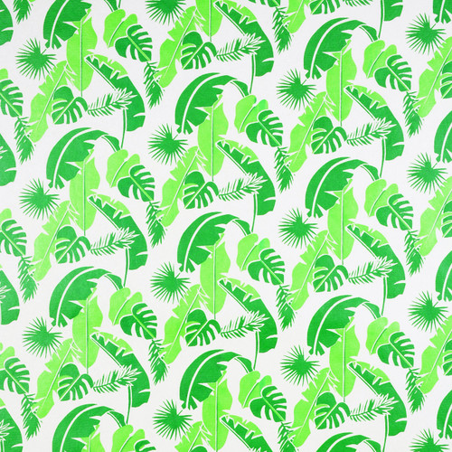 Palms Cream/Green/Light Green Gift Wrap