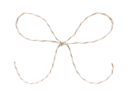 Baker's Twine - Peach & White Stripe