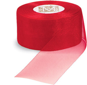 Organdy Ribbon - Red