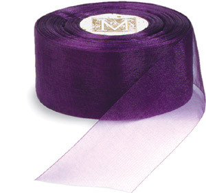 Organdy Ribbon - Blackberry