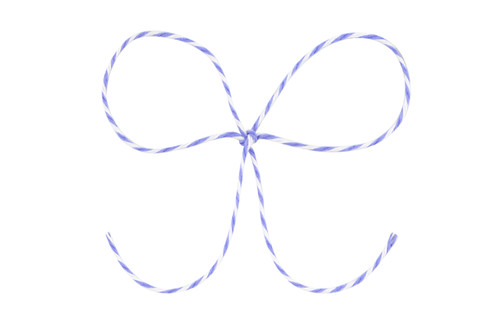 Baker's Twine - Lavender/White Stripe