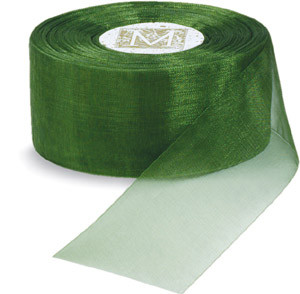 Organdy Ribbon - Garden Green