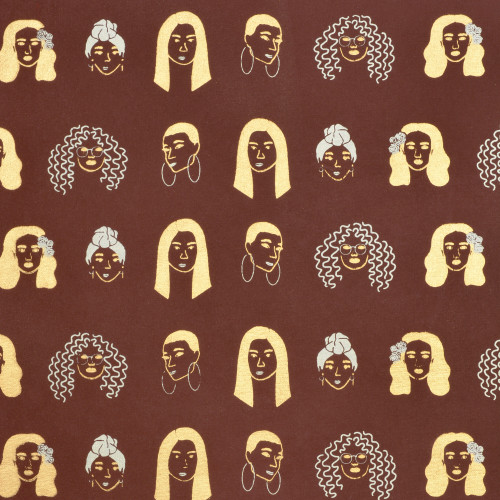 WOC Brown/Gold/Cream Metallic 