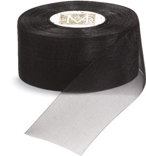 Organdy Ribbon - Black