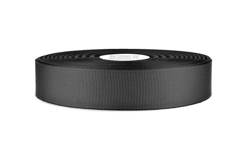 Custom Printing on Fine Grosgrain Ribbon - Charcoal