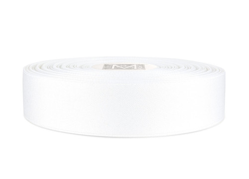 Custom Printing on Matte Cotton Ribbon - Matte White
