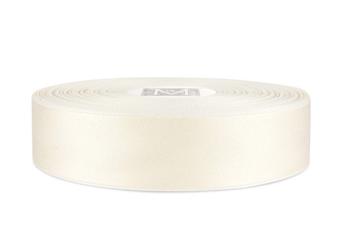 Custom Printing on Matte Cotton Ribbon - Matte Antique White